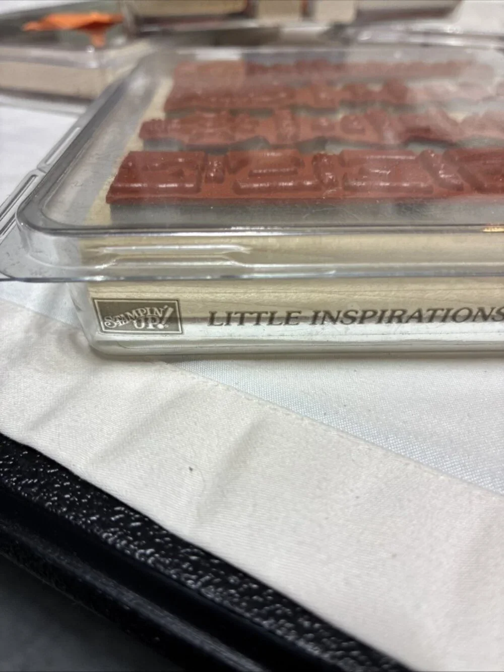 New Factory Sealed “ Stampin’ Up! Little Inspiration Religious Wood Stamp Set- 4